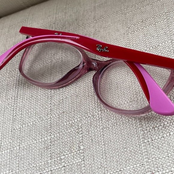 Ray-Ban RB1586 Women Eyeglasses Frame Red/Pink Tone Glasses 47[]16 130 - Picture 4 of 11